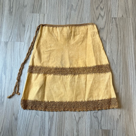 Dresses & Skirts - Skirt 100% Real Leather Size M/L